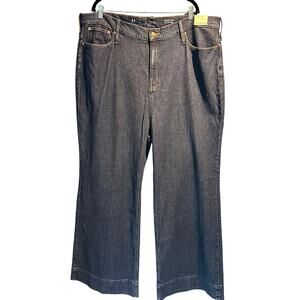 J. Crew Men's  Wide Leg Trouser Size 37 NWT Dark Denim Fashion Denim stylish